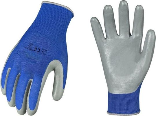 購入 再使用可能なXL XXLの継ぎ目が無い手袋の安全仕事のニトリルの上塗を施してあるやしグリップ オンライン製造