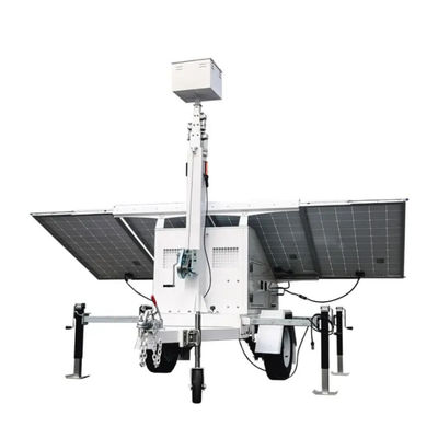 購入 強力なLED太陽タワー ライト ゼロ騒音の太陽動力を与えられた携帯用軽いタワー オンライン製造