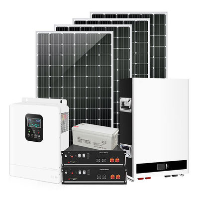 買う スタンドアロン電源用のリチウム電池1000W～7200Wを備えた完全なオフグリッドソーラーキット オンライン製造