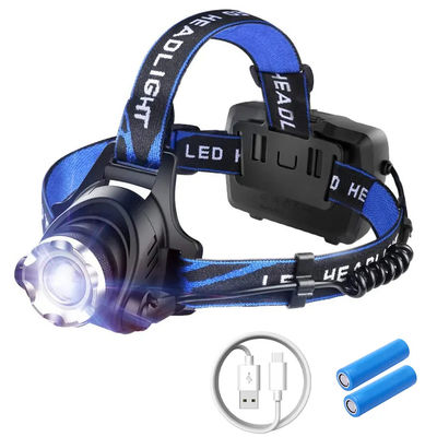 購入 300 ルーメンの明るさ防水 IPX4 角度調整可能な LED ヘッドランプ懐中電灯キャンプやハイキング用 オンライン製造