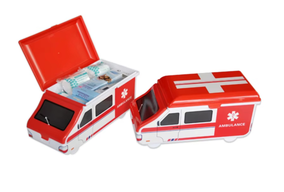 購入 Outdoor Ambulance-Shaped First Aid Kit with Custom Logo – Ideal for Medical & Emergency Use オンライン製造