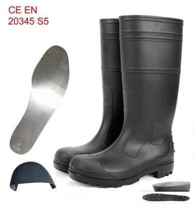 良い価格 ゴム製S5産業安全のGumbootsポリ塩化ビニールのゴム長靴の反粉砕 オンライン
