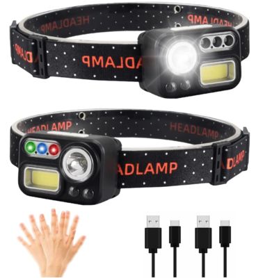 良い価格 500 ルメン LED ヘッドランプ 運動センサーと充電可能なバッテリー オンライン
